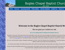 Tablet Screenshot of bogleschapel.org